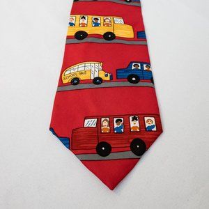 Save the Children Tie 100% Silk "Bumper to Bumper"